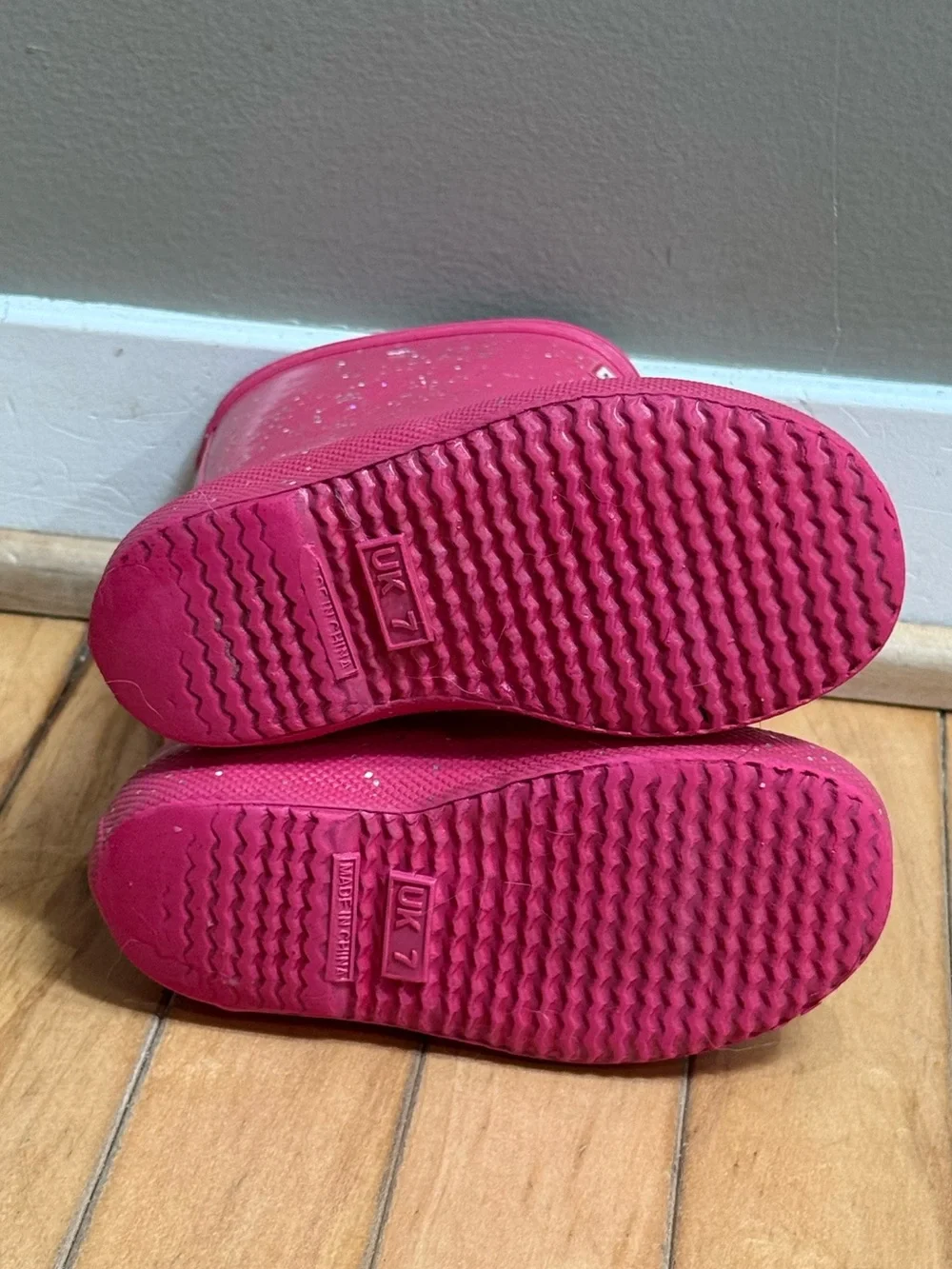 Hunter Kids Hot Pink Glitter Rain Boots